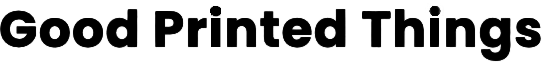 Good Printed Things logo